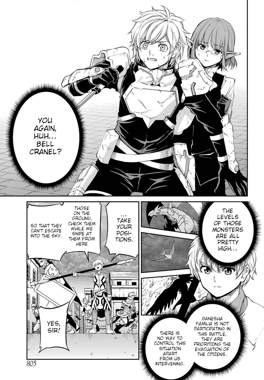 Dungeon ni Deai o Motomeru no wa Machigatte Iru Darou ka Gaiden - Sword Oratoria Chapter 93 page 3 - Chapter 93: The Hand Of God