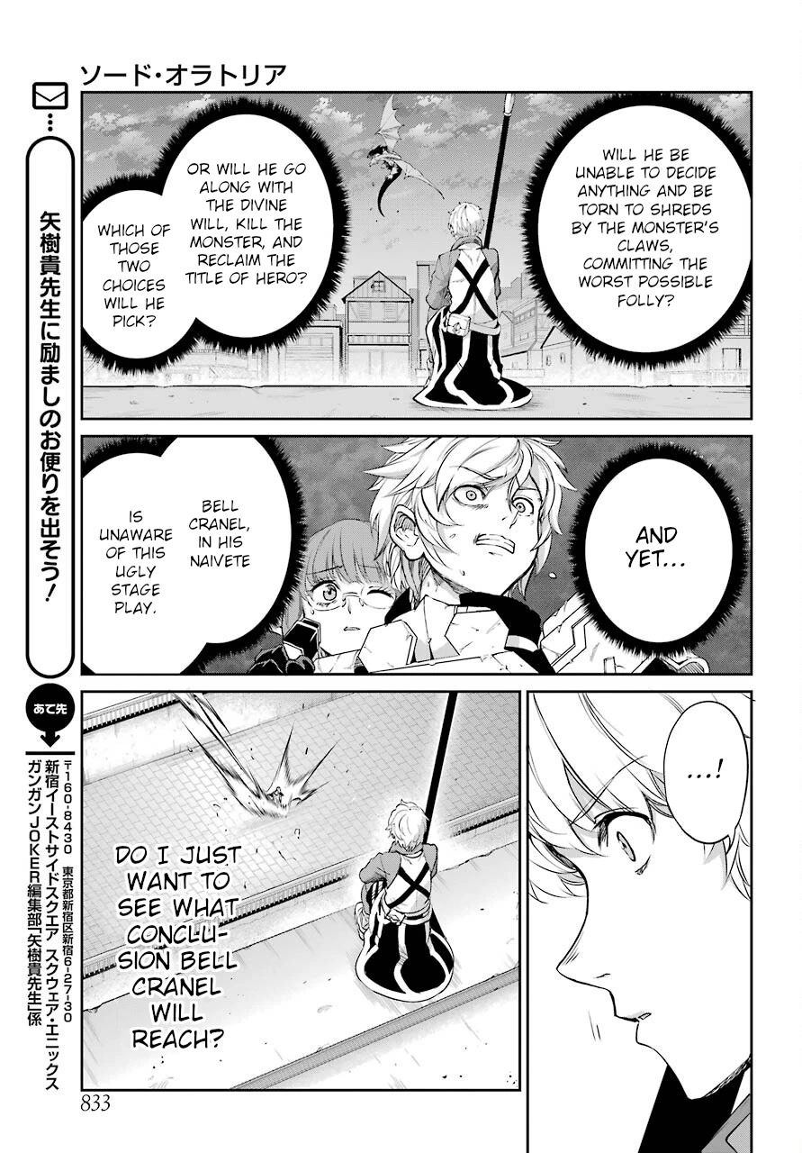 Dungeon ni Deai o Motomeru no wa Machigatte Iru Darou ka Gaiden - Sword Oratoria Chapter 93 page 30 - Chapter 93: The Hand Of God