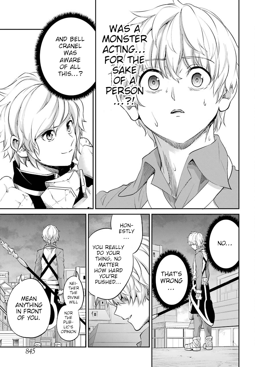 Dungeon ni Deai o Motomeru no wa Machigatte Iru Darou ka Gaiden - Sword Oratoria Chapter 93 page 41 - Chapter 93: The Hand Of God