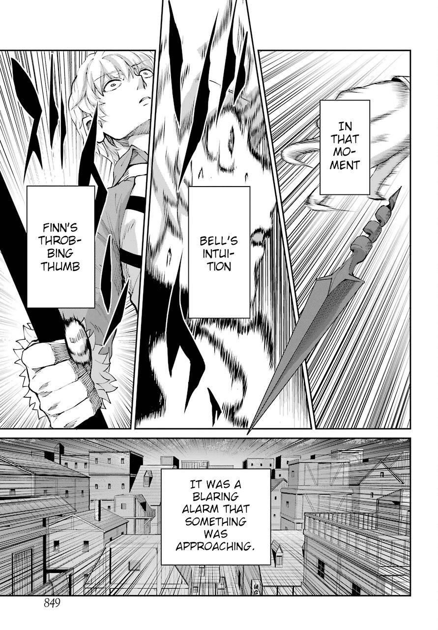 Dungeon ni Deai o Motomeru no wa Machigatte Iru Darou ka Gaiden - Sword Oratoria Chapter 93 page 45 - Chapter 93: The Hand Of God