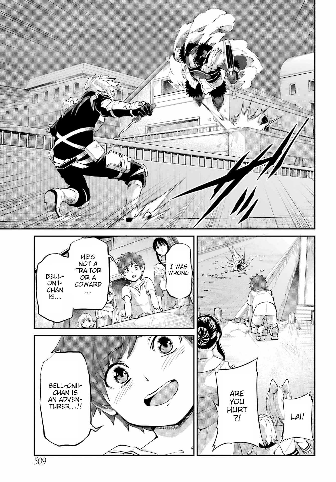 Dungeon ni Deai o Motomeru no wa Machigatte Iru Darou ka Gaiden - Sword Oratoria Chapter 94 page 33 - Chapter 94: Once More
