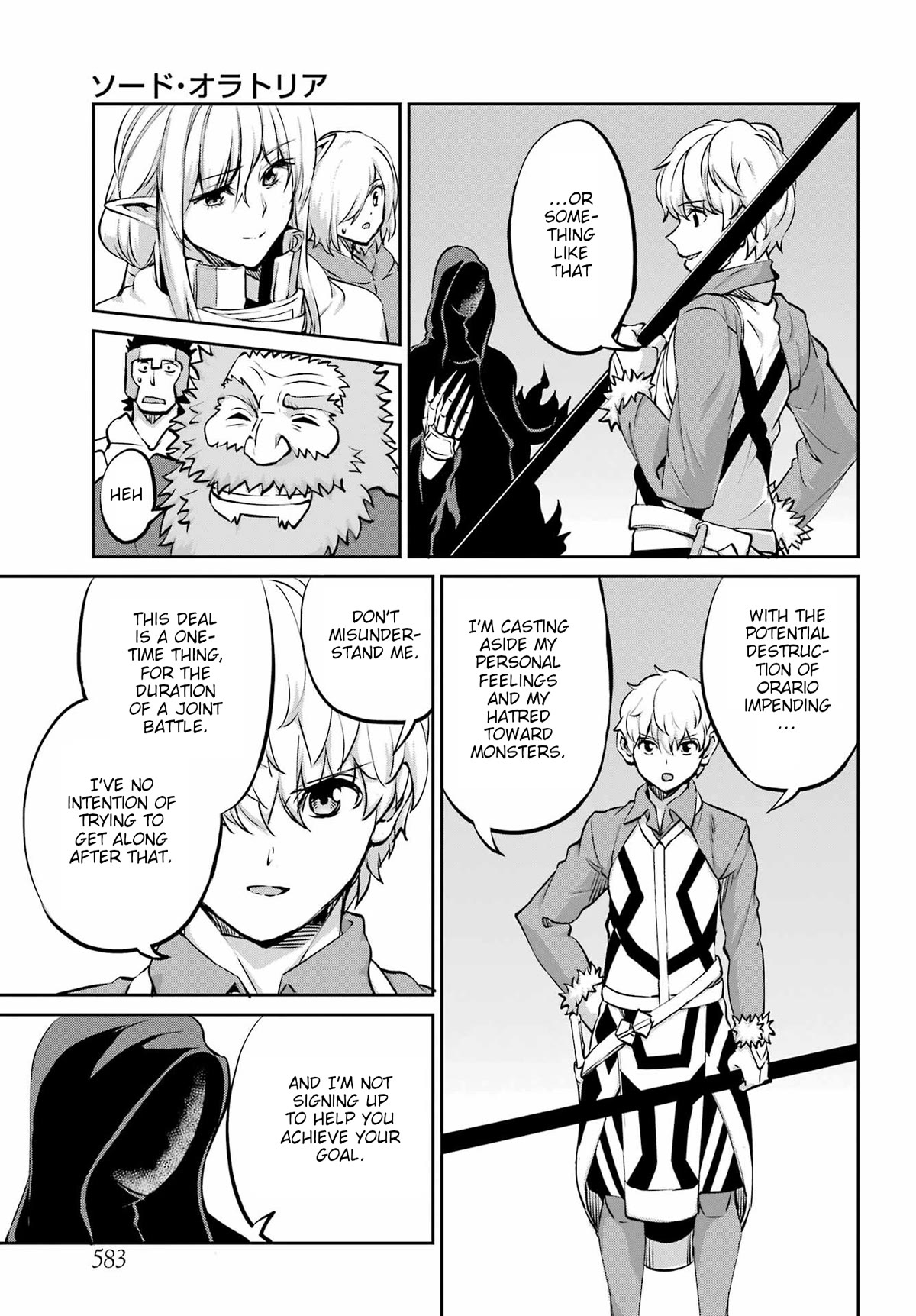 Dungeon ni Deai o Motomeru no wa Machigatte Iru Darou ka Gaiden - Sword Oratoria Chapter 96 page 38 - Chapter 96: Reconciliation