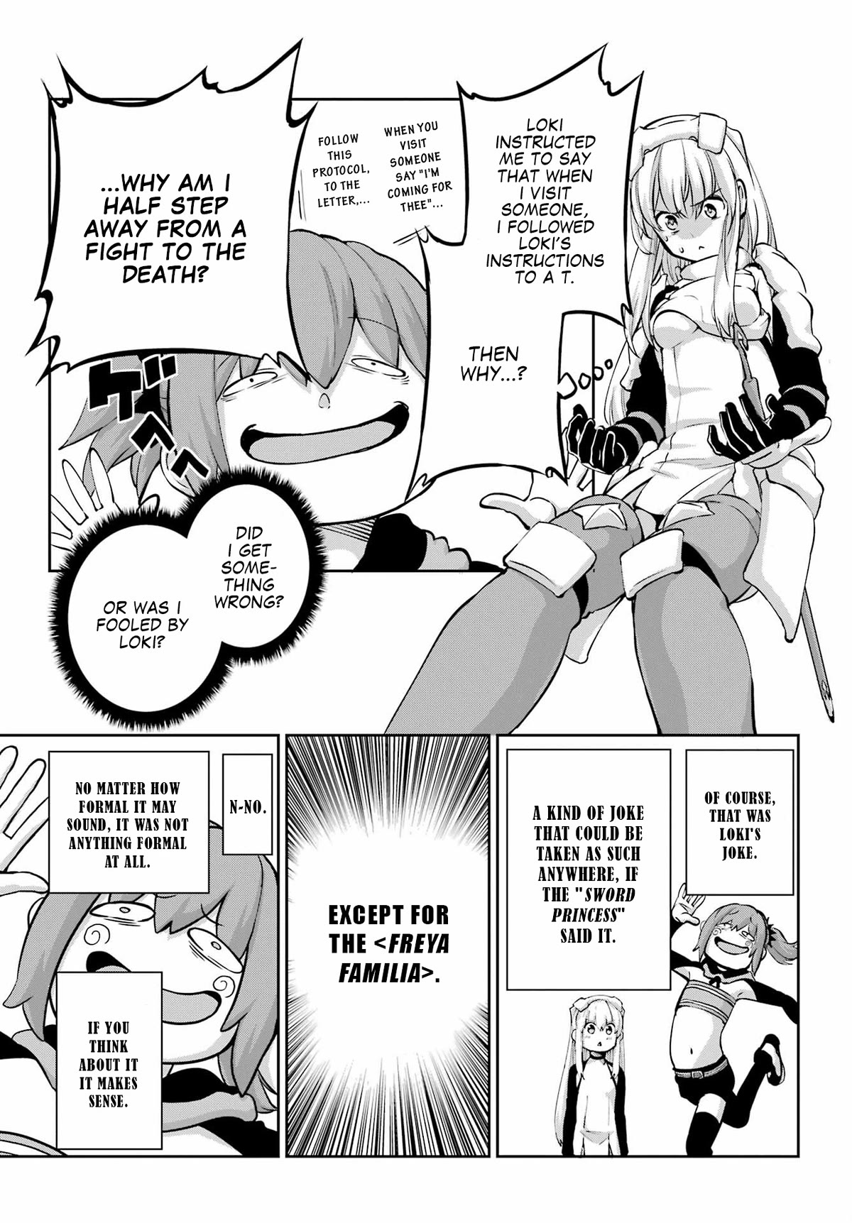 Dungeon ni Deai o Motomeru no wa Machigatte Iru Darou ka Gaiden - Sword Oratoria Chapter 98 page 21 - Chapter 98: Run Again
