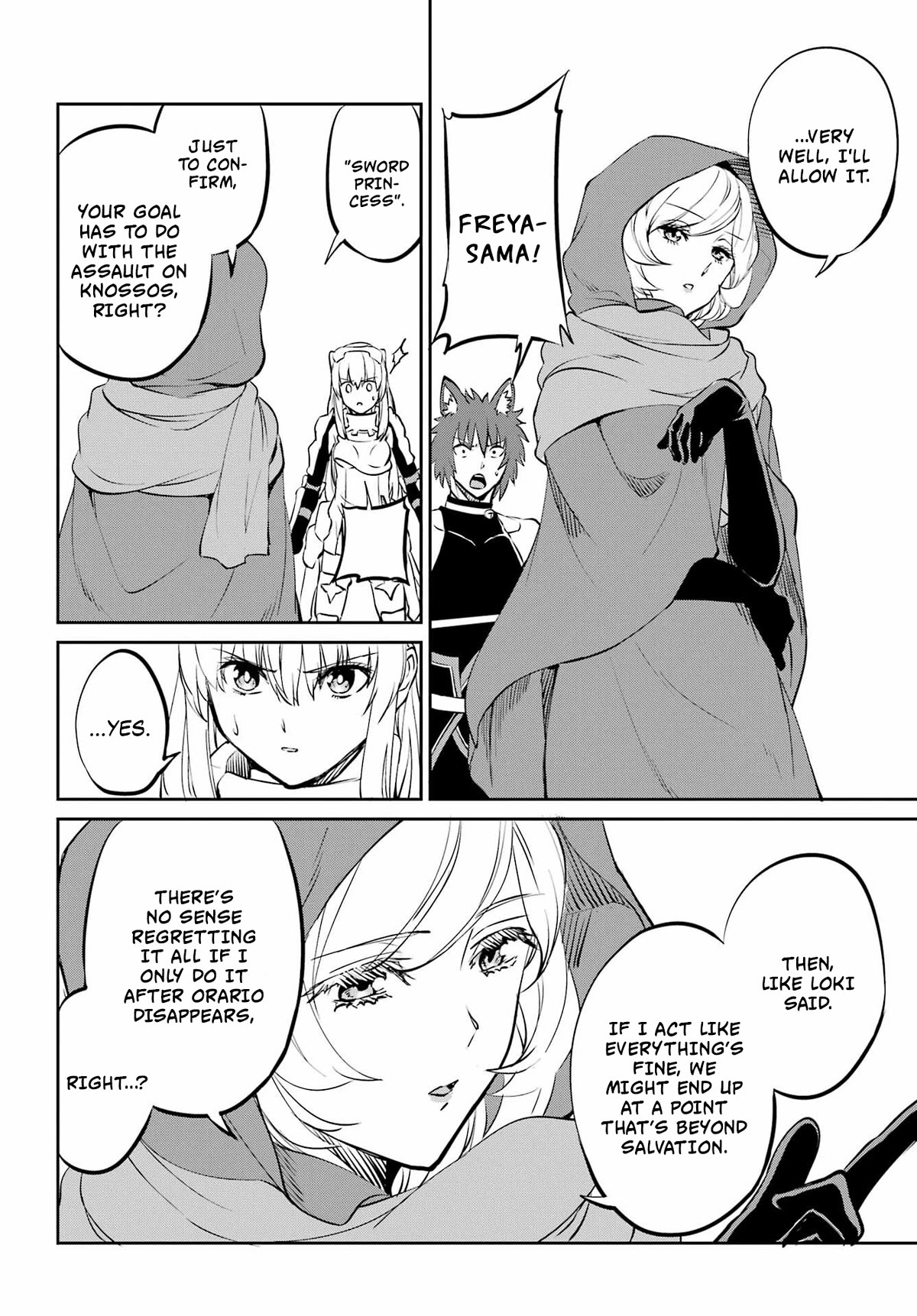 Dungeon ni Deai o Motomeru no wa Machigatte Iru Darou ka Gaiden - Sword Oratoria Chapter 98 page 28 - Chapter 98: Run Again