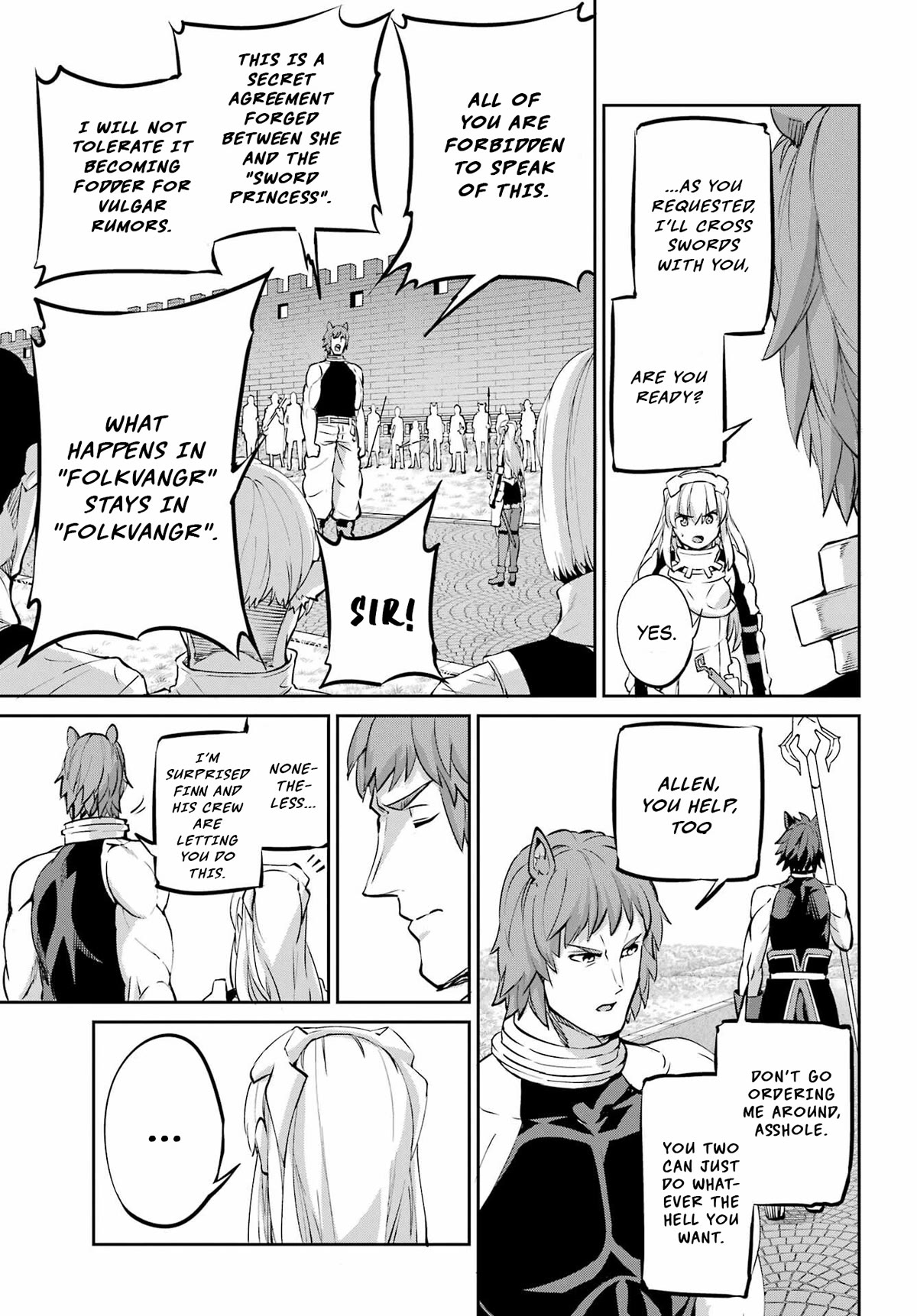 Dungeon ni Deai o Motomeru no wa Machigatte Iru Darou ka Gaiden - Sword Oratoria Chapter 98 page 33 - Chapter 98: Run Again