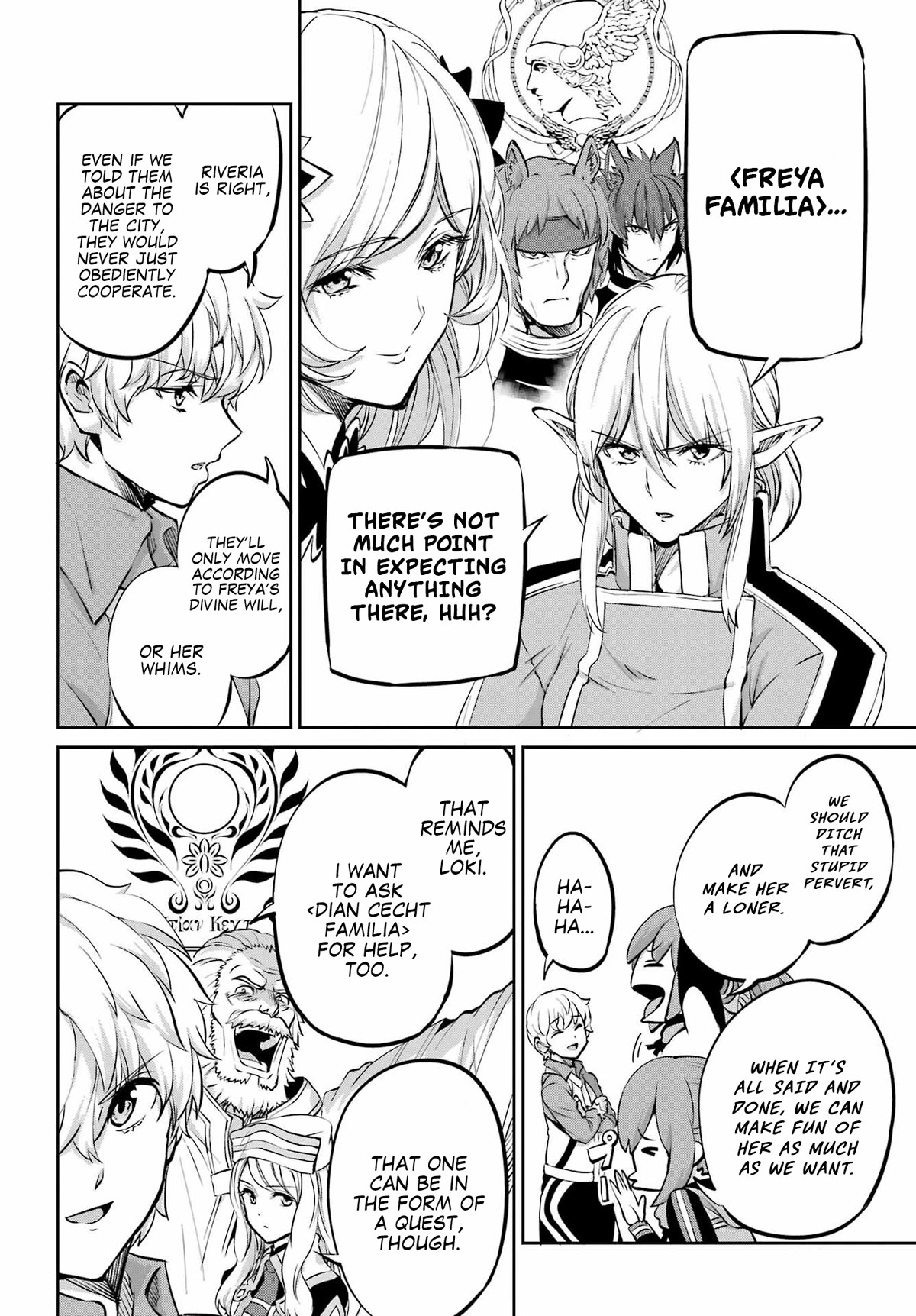 Dungeon ni Deai o Motomeru no wa Machigatte Iru Darou ka Gaiden - Sword Oratoria Chapter 98 page 44 - Chapter 98: Run Again