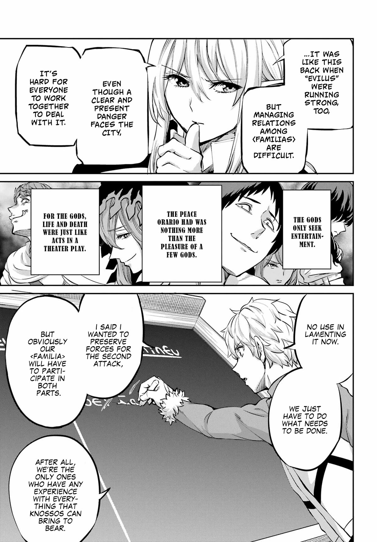 Dungeon ni Deai o Motomeru no wa Machigatte Iru Darou ka Gaiden - Sword Oratoria Chapter 98 page 45 - Chapter 98: Run Again