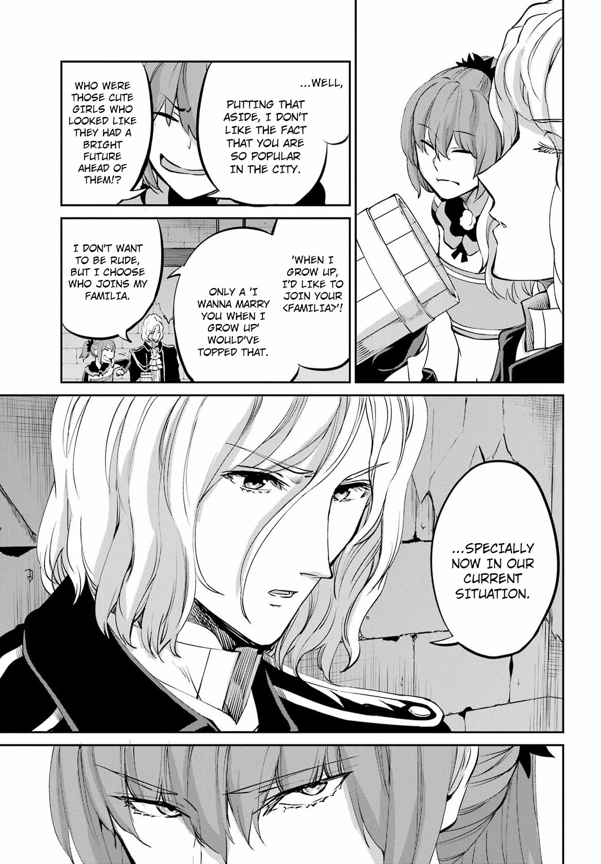 Dungeon ni Deai o Motomeru no wa Machigatte Iru Darou ka Gaiden - Sword Oratoria Chapter 99 page 28 - Chapter 99: Smile Always as Ever