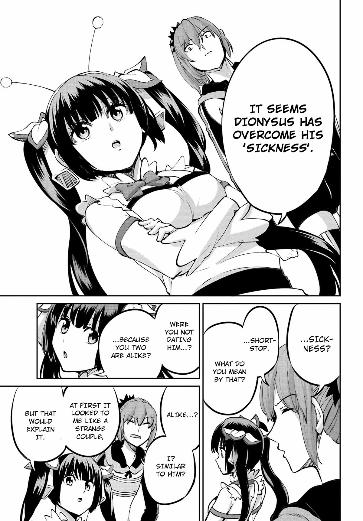Dungeon ni Deai o Motomeru no wa Machigatte Iru Darou ka Gaiden - Sword Oratoria Chapter 99 page 34 - Chapter 99: Smile Always as Ever