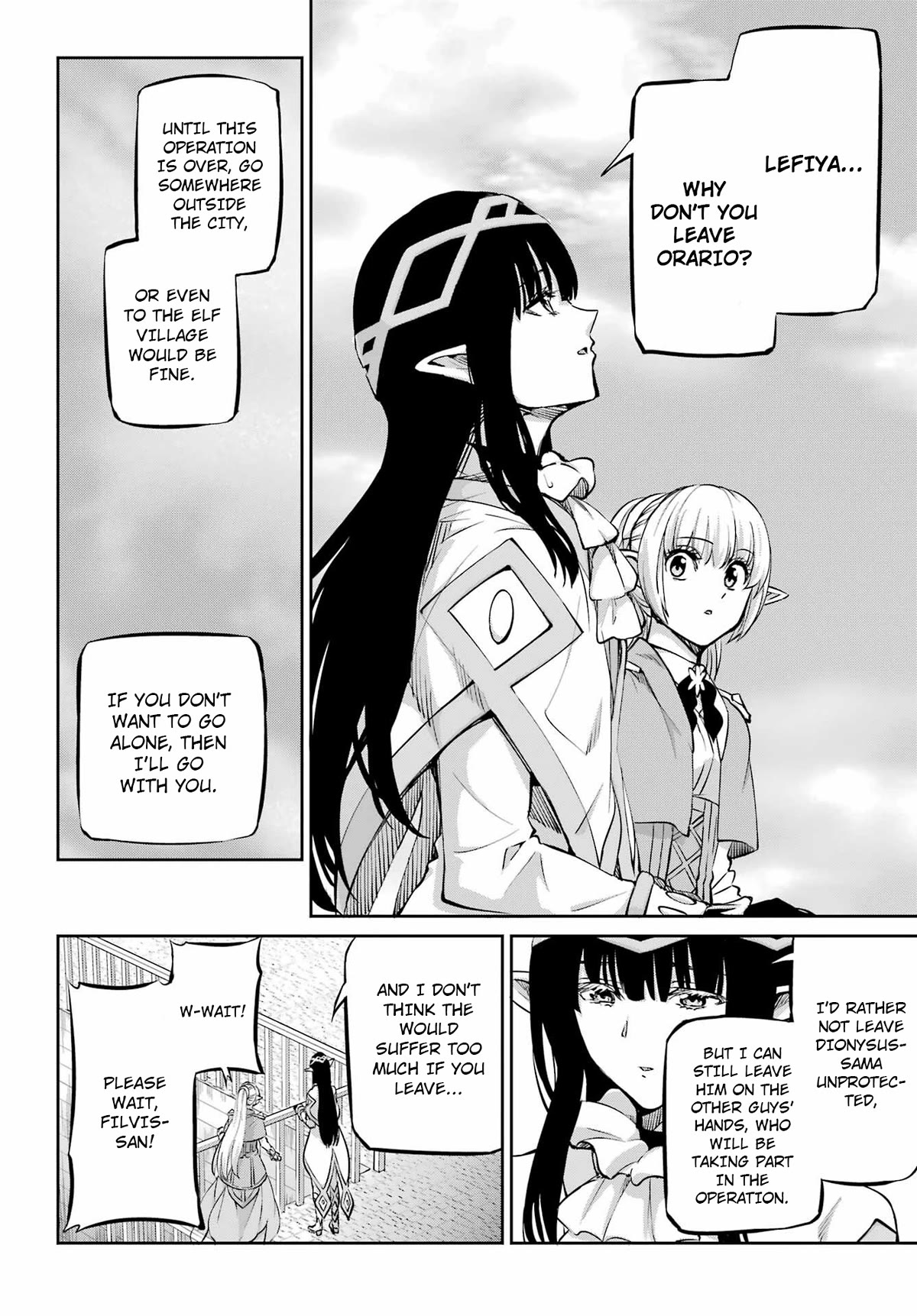 Dungeon ni Deai o Motomeru no wa Machigatte Iru Darou ka Gaiden - Sword Oratoria Chapter 99 page 43 - Chapter 99: Smile Always as Ever