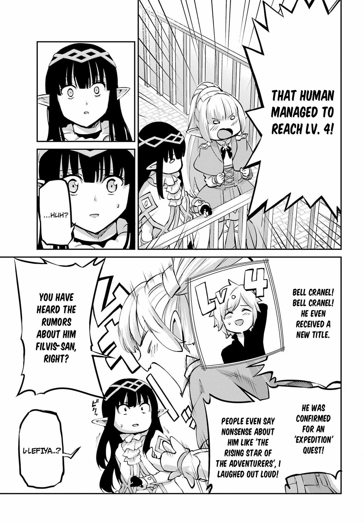 Dungeon ni Deai o Motomeru no wa Machigatte Iru Darou ka Gaiden - Sword Oratoria Chapter 99 page 48 - Chapter 99: Smile Always as Ever