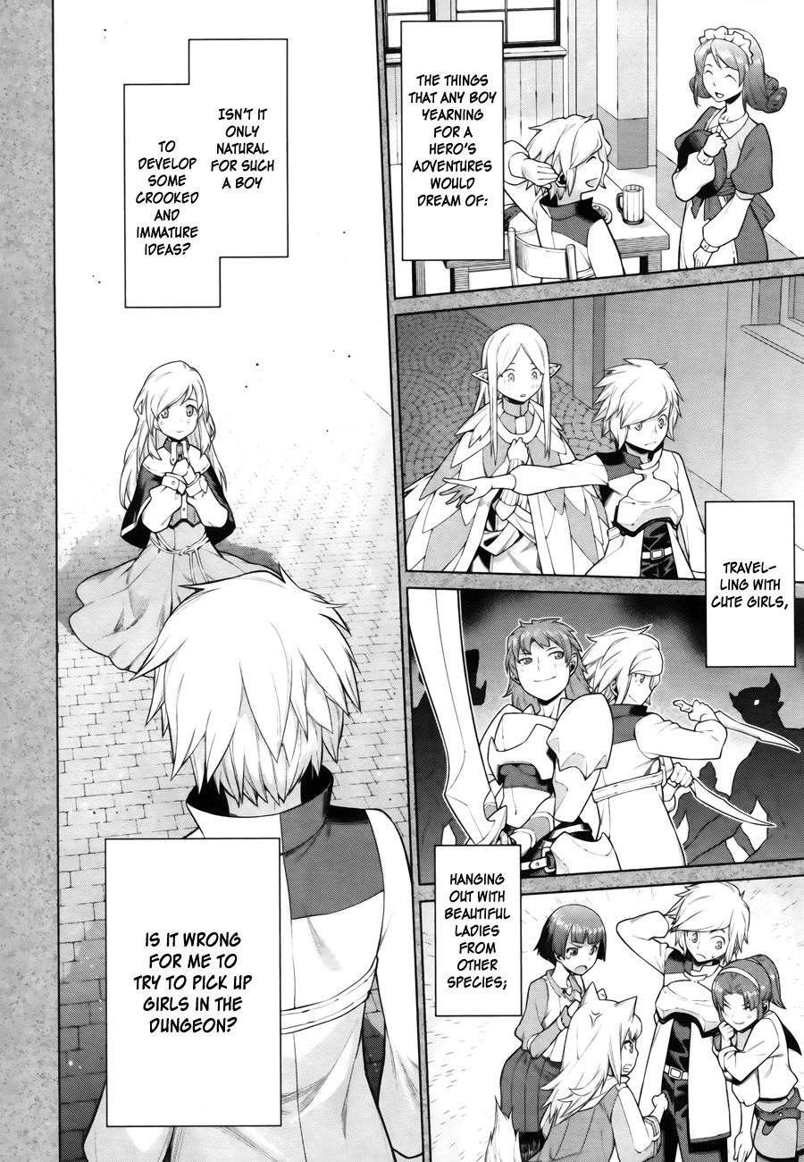 Dungeon ni Deai o Motomeru no wa Machigatte Iru Darou ka Chapter 1 page 9 - Chapter 1: The World, Reality and Admiration