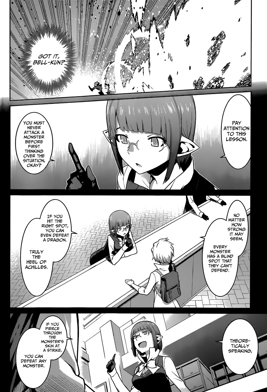 Dungeon ni Deai o Motomeru no wa Machigatte Iru Darou ka Chapter 12 page 10 - Chapter 12: Bump of Chicken