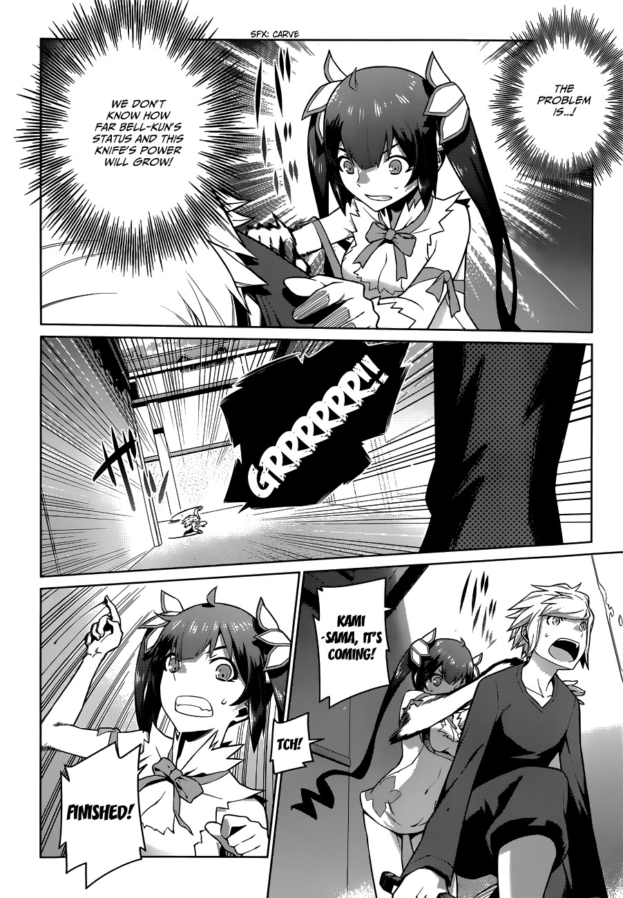 Dungeon ni Deai o Motomeru no wa Machigatte Iru Darou ka Chapter 12 page 7 - Chapter 12: Bump of Chicken