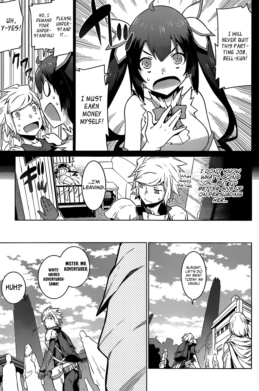 Dungeon ni Deai o Motomeru no wa Machigatte Iru Darou ka Chapter 16 page 10 - Chapter 16: The Circumstances of a Supporter's Work