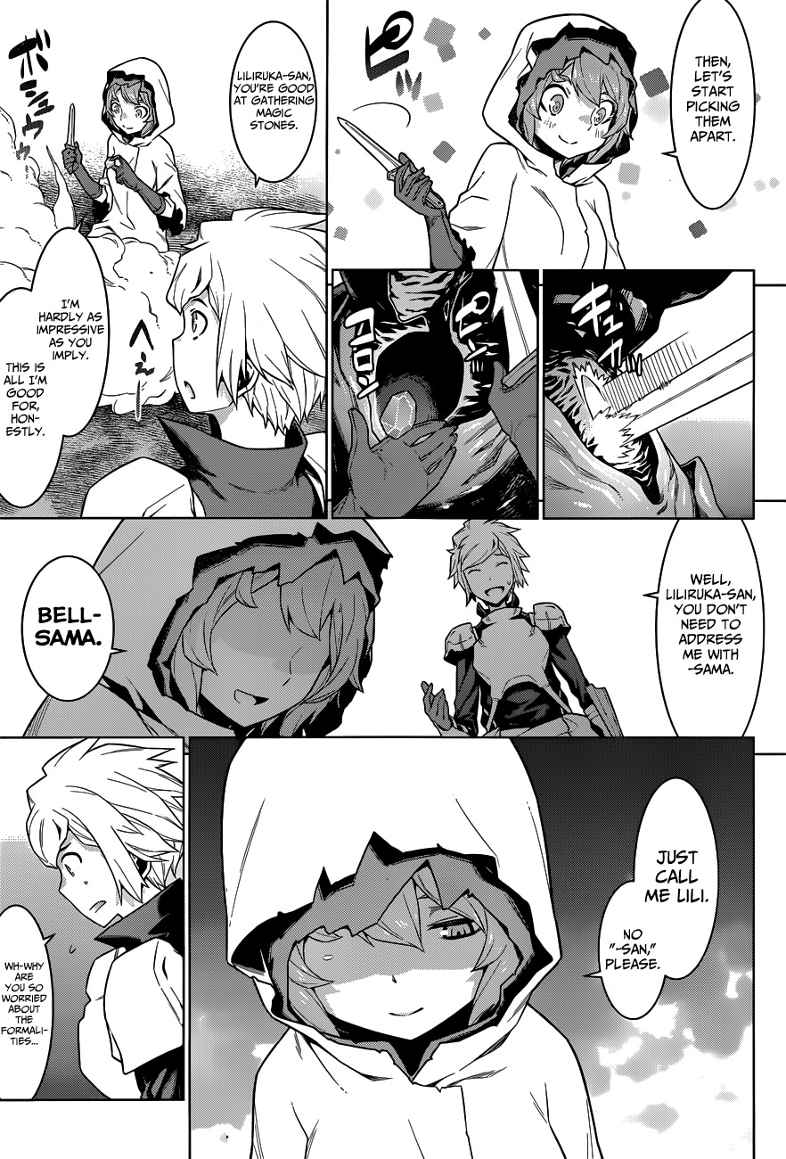 Dungeon ni Deai o Motomeru no wa Machigatte Iru Darou ka Chapter 17 page 14 - Chapter 17: A Trap Hidden in the Dungeon