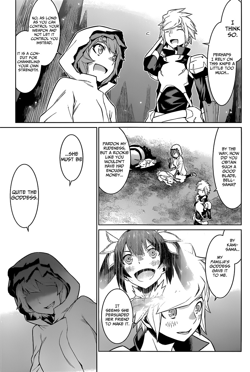Dungeon ni Deai o Motomeru no wa Machigatte Iru Darou ka Chapter 17 page 18 - Chapter 17: A Trap Hidden in the Dungeon