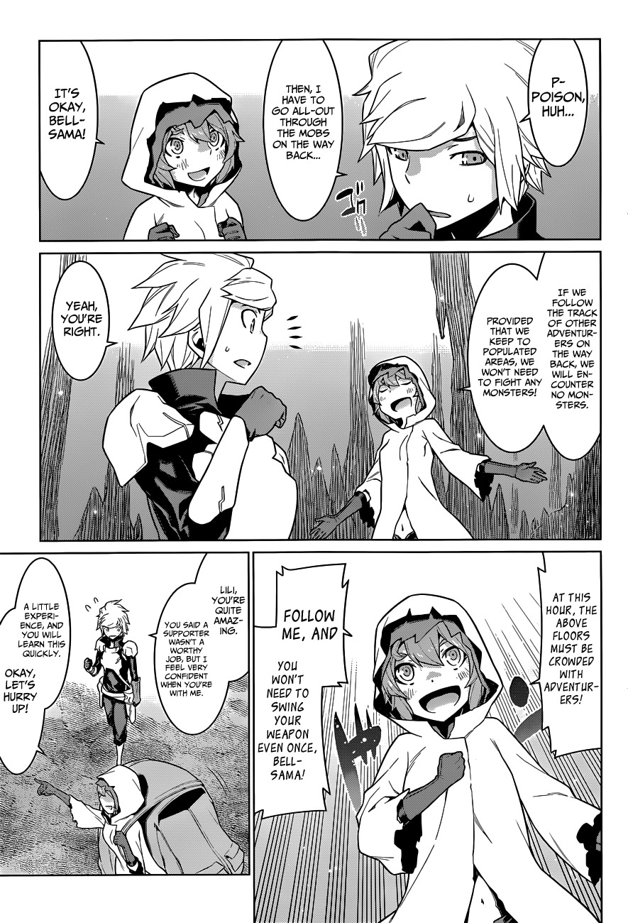 Dungeon ni Deai o Motomeru no wa Machigatte Iru Darou ka Chapter 17 page 22 - Chapter 17: A Trap Hidden in the Dungeon