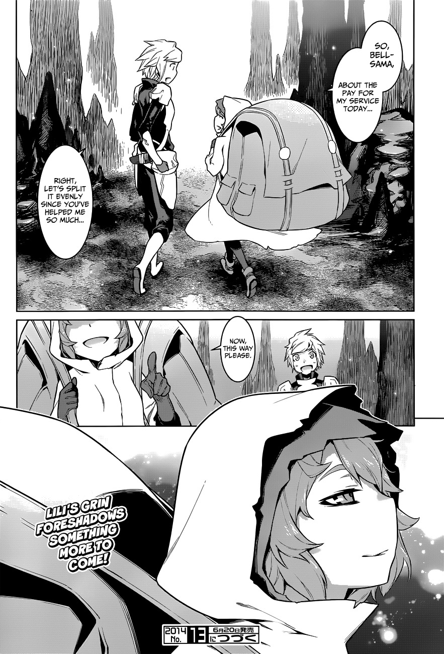 Dungeon ni Deai o Motomeru no wa Machigatte Iru Darou ka Chapter 17 page 23 - Chapter 17: A Trap Hidden in the Dungeon
