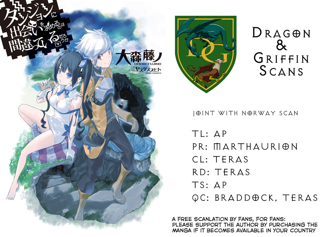 Dungeon ni Deai o Motomeru no wa Machigatte Iru Darou ka Chapter 2 page 23 - Chapter 2: So I'm Running