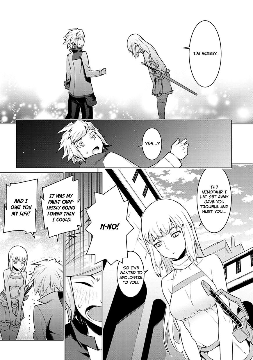 Dungeon ni Deai o Motomeru no wa Machigatte Iru Darou ka Chapter 31 page 14 - Chapter 31: The Youth and the Sword Princess