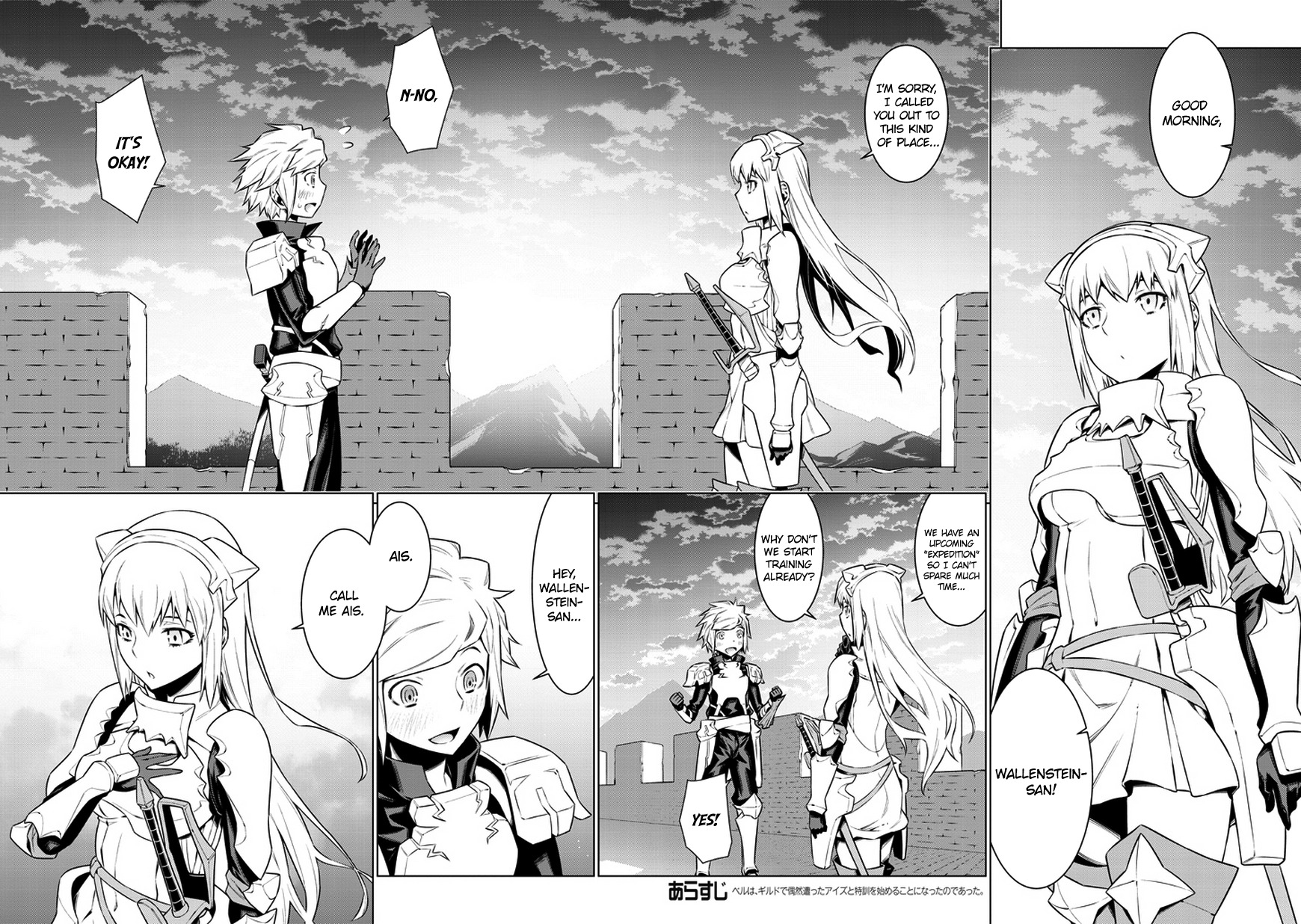 Dungeon ni Deai o Motomeru no wa Machigatte Iru Darou ka Chapter 32 page 5 - Chapter 32: The Sword Princess and Her Special Training
