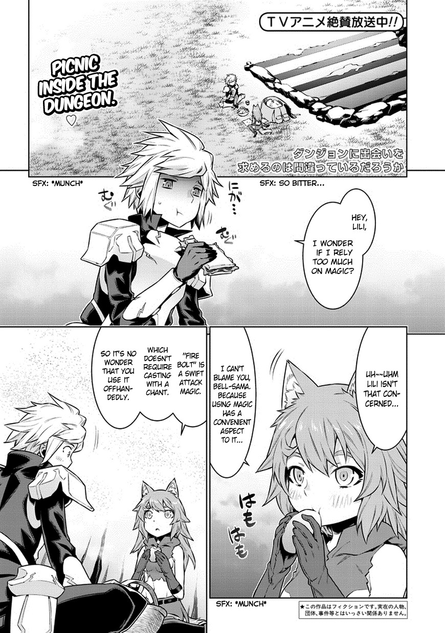 Dungeon ni Deai o Motomeru no wa Machigatte Iru Darou ka Chapter 35 page 3 - Chapter 35: Outbreak of Holy War