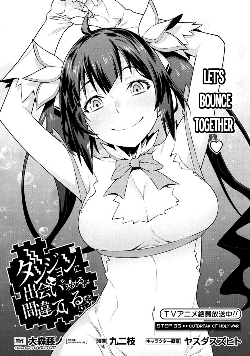 Dungeon ni Deai o Motomeru no wa Machigatte Iru Darou ka Chapter 35 page 6 - Chapter 35: Outbreak of Holy War