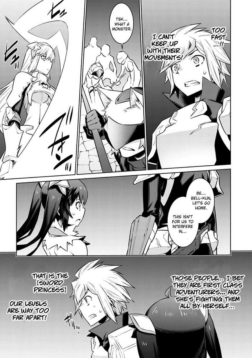 Dungeon ni Deai o Motomeru no wa Machigatte Iru Darou ka Chapter 36 page 21 - Chapter 36: Surprise Attack