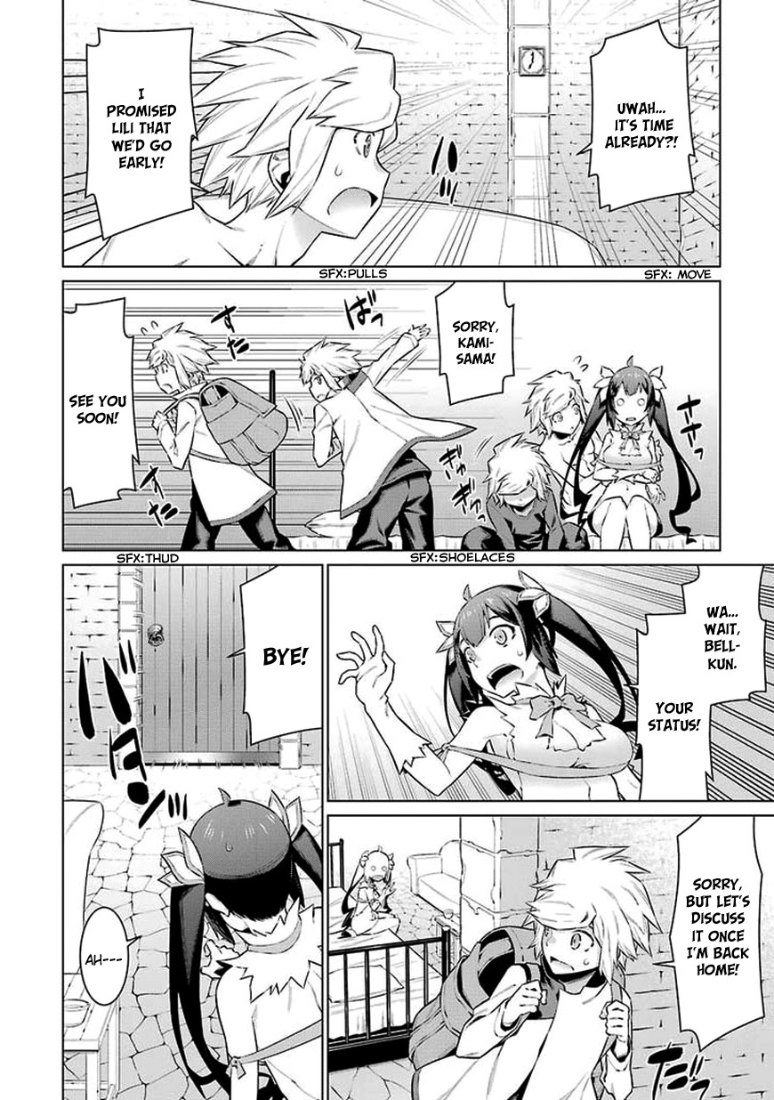 Dungeon ni Deai o Motomeru no wa Machigatte Iru Darou ka Chapter 39 page 11 - Chapter 39: Presentiment