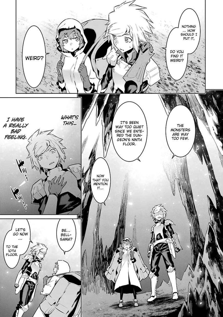 Dungeon ni Deai o Motomeru no wa Machigatte Iru Darou ka Chapter 39 page 14 - Chapter 39: Presentiment