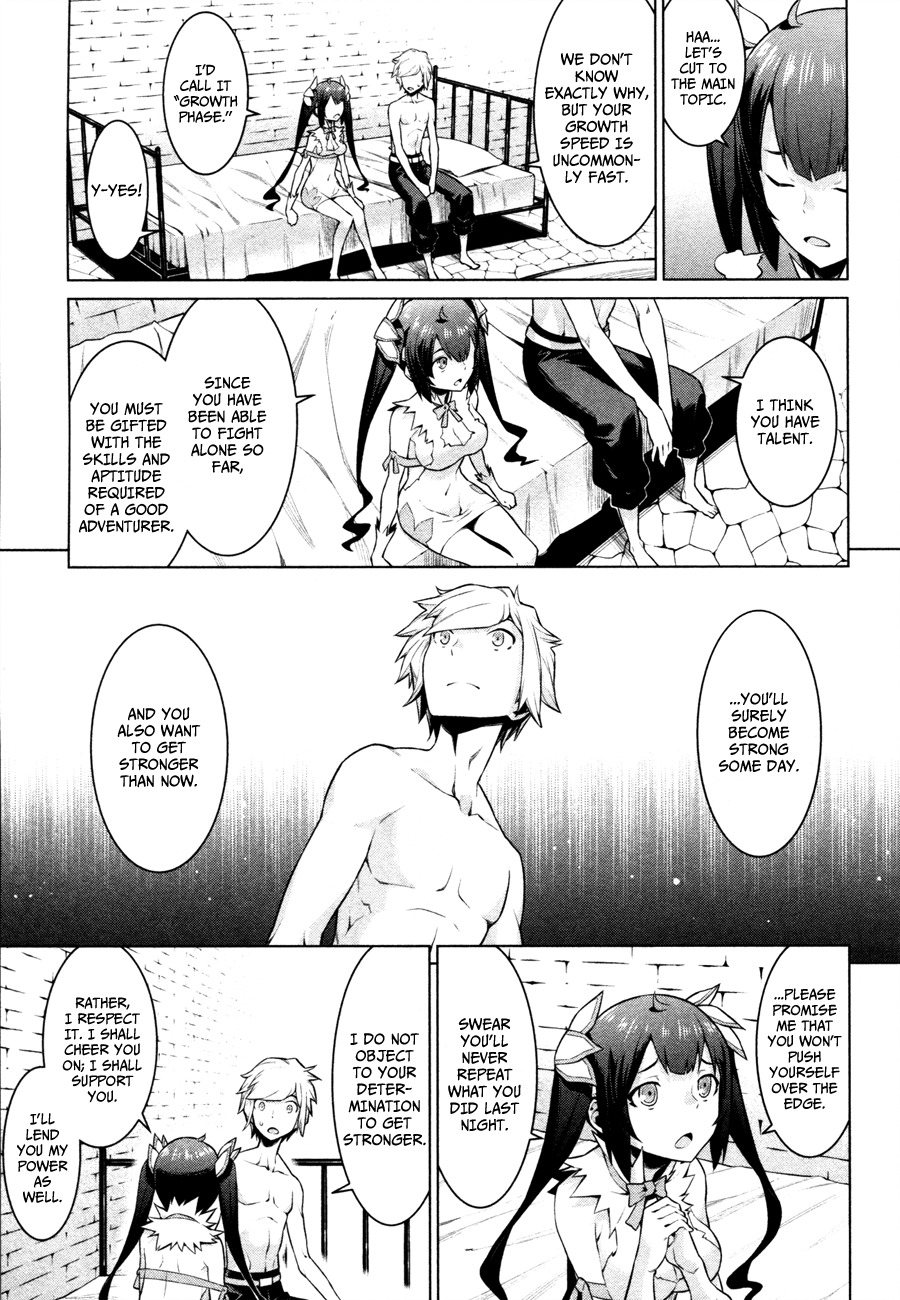Dungeon ni Deai o Motomeru no wa Machigatte Iru Darou ka Chapter 4 page 7 - Chapter 4: I Want to Support You