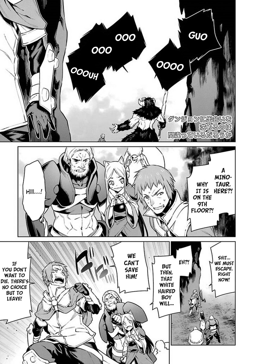 Dungeon ni Deai o Motomeru no wa Machigatte Iru Darou ka Chapter 41 page 2 - Chapter 41: What It Means To Be A Hero