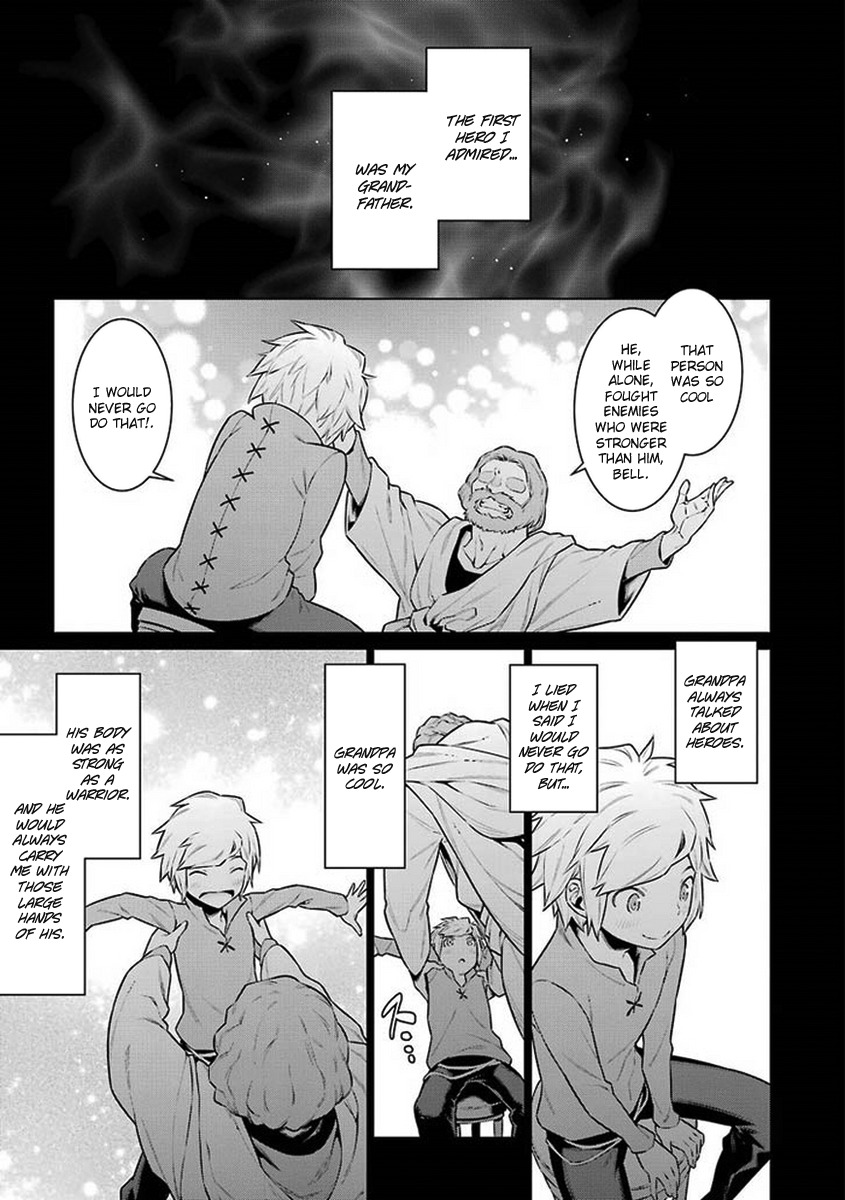 Dungeon ni Deai o Motomeru no wa Machigatte Iru Darou ka Chapter 41 page 4 - Chapter 41: What It Means To Be A Hero