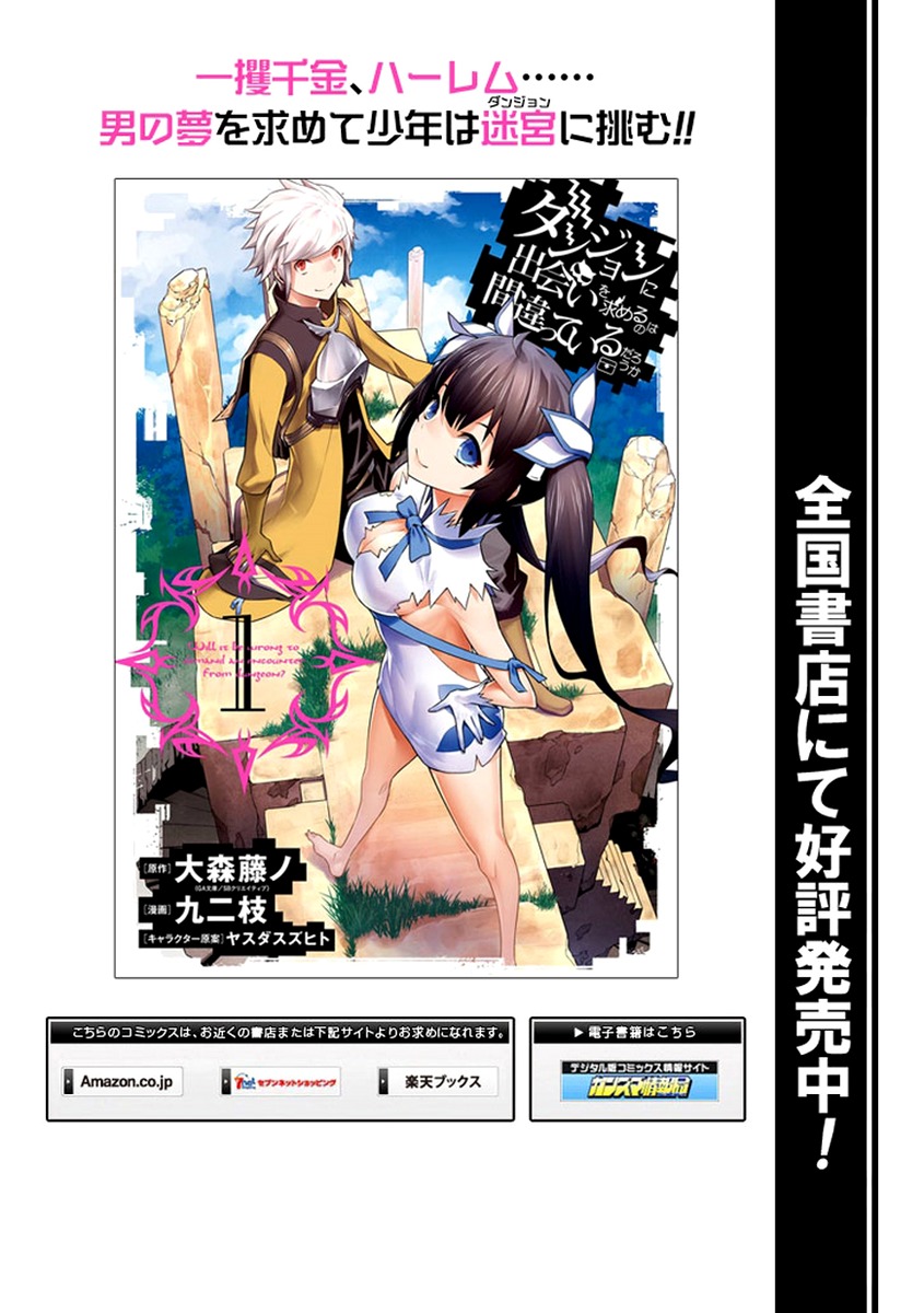 Dungeon ni Deai o Motomeru no wa Machigatte Iru Darou ka Chapter 44 page 17 - Chapter 44: Aspiring Hero