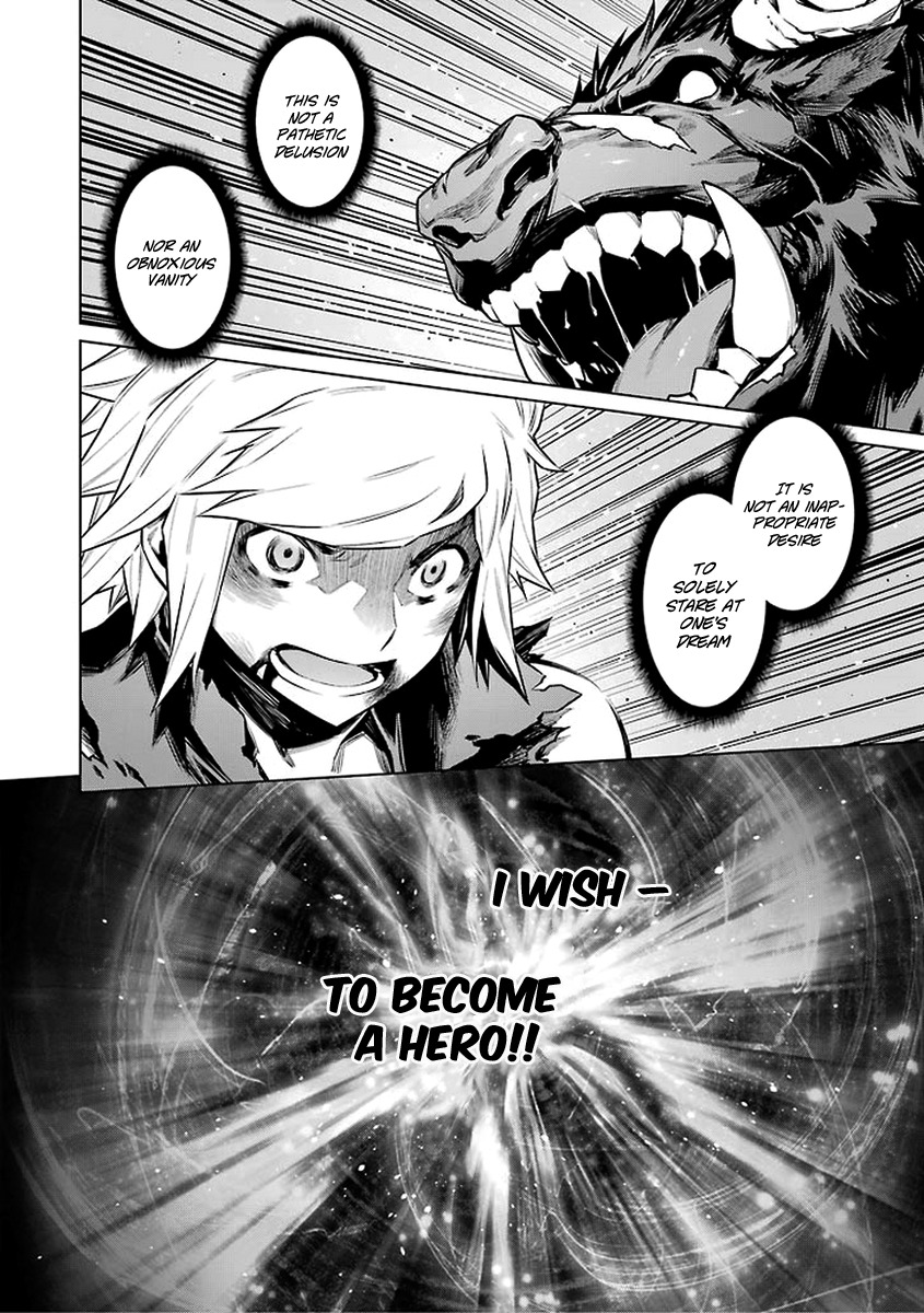 Dungeon ni Deai o Motomeru no wa Machigatte Iru Darou ka Chapter 44 page 3 - Chapter 44: Aspiring Hero