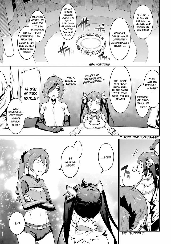 Dungeon ni Deai o Motomeru no wa Machigatte Iru Darou ka Chapter 48 page 17 - Chapter 48: Raising the Curtain on the Gods' Meeting