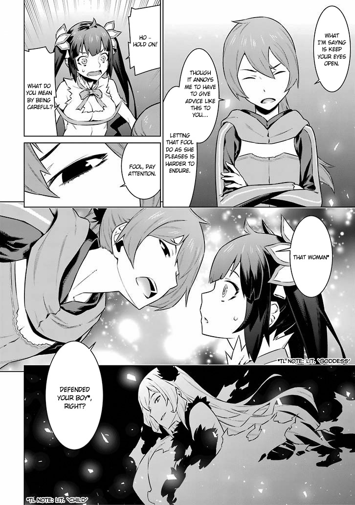 Dungeon ni Deai o Motomeru no wa Machigatte Iru Darou ka Chapter 48 page 18 - Chapter 48: Raising the Curtain on the Gods' Meeting