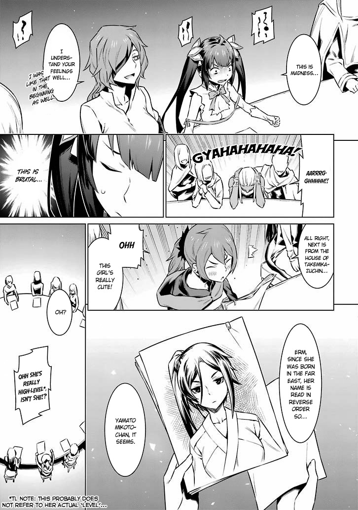Dungeon ni Deai o Motomeru no wa Machigatte Iru Darou ka Chapter 48 page 7 - Chapter 48: Raising the Curtain on the Gods' Meeting