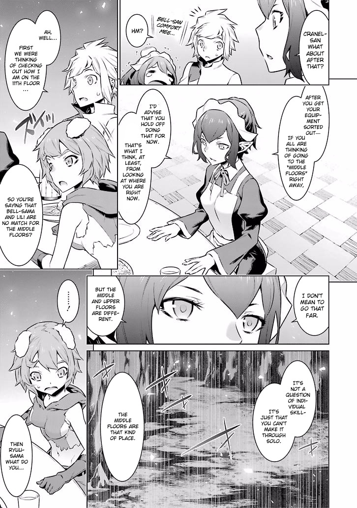 Dungeon ni Deai o Motomeru no wa Machigatte Iru Darou ka Chapter 49 page 11 - Chapter 49: A New Encounter *