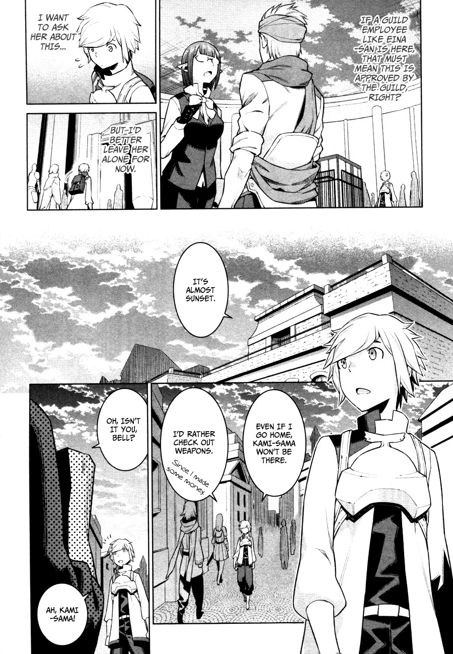 Dungeon ni Deai o Motomeru no wa Machigatte Iru Darou ka Chapter 5 page 16 - Chapter 5: A Goddess' Prank