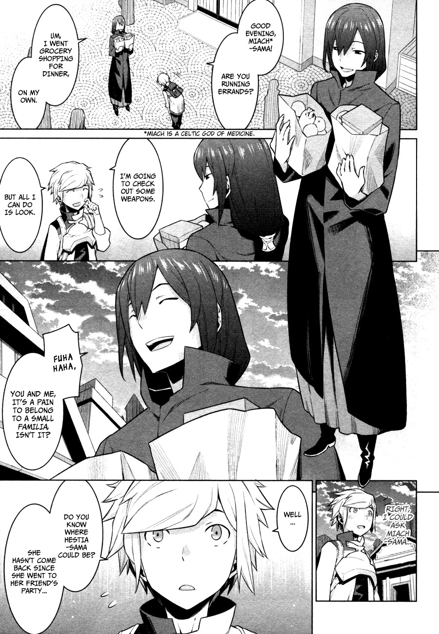 Dungeon ni Deai o Motomeru no wa Machigatte Iru Darou ka Chapter 5 page 17 - Chapter 5: A Goddess' Prank