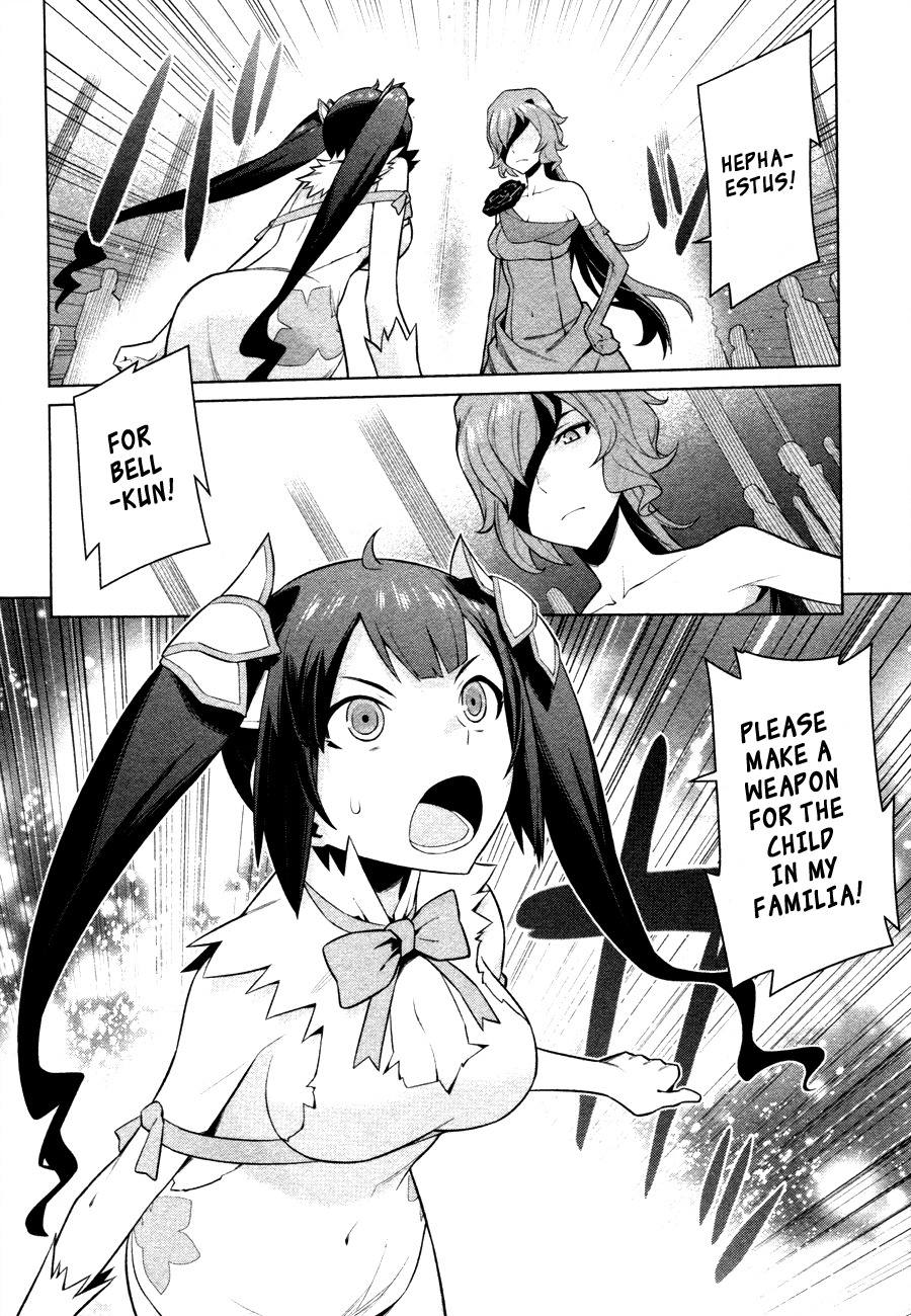 Dungeon ni Deai o Motomeru no wa Machigatte Iru Darou ka Chapter 5 page 22 - Chapter 5: A Goddess' Prank
