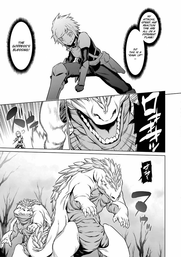 Dungeon ni Deai o Motomeru no wa Machigatte Iru Darou ka Chapter 51 page 14 - Chapter 51: The Rank Ups Blessing