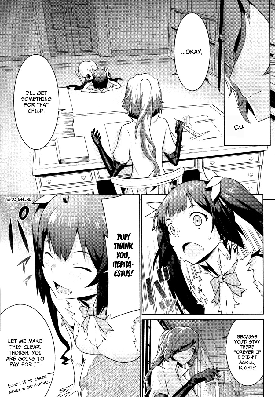 Dungeon ni Deai o Motomeru no wa Machigatte Iru Darou ka Chapter 6 page 5 - Chapter 6: The Monster Feriae Begins