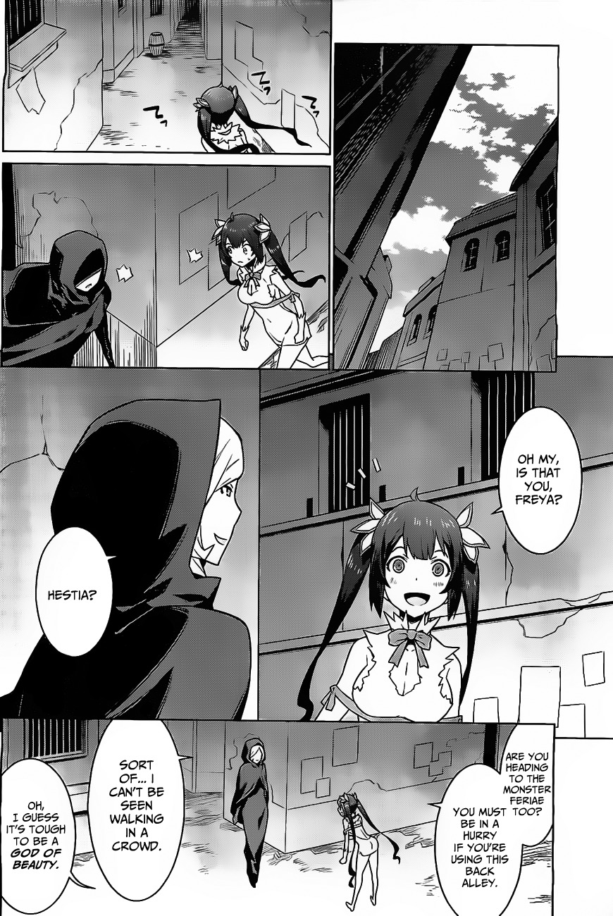 Dungeon ni Deai o Motomeru no wa Machigatte Iru Darou ka Chapter 7 page 12 - Chapter 7: The Festival, a Date and Looking for Someone