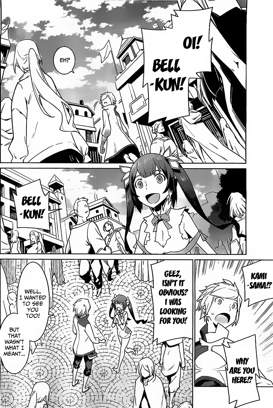 Dungeon ni Deai o Motomeru no wa Machigatte Iru Darou ka Chapter 7 page 14 - Chapter 7: The Festival, a Date and Looking for Someone
