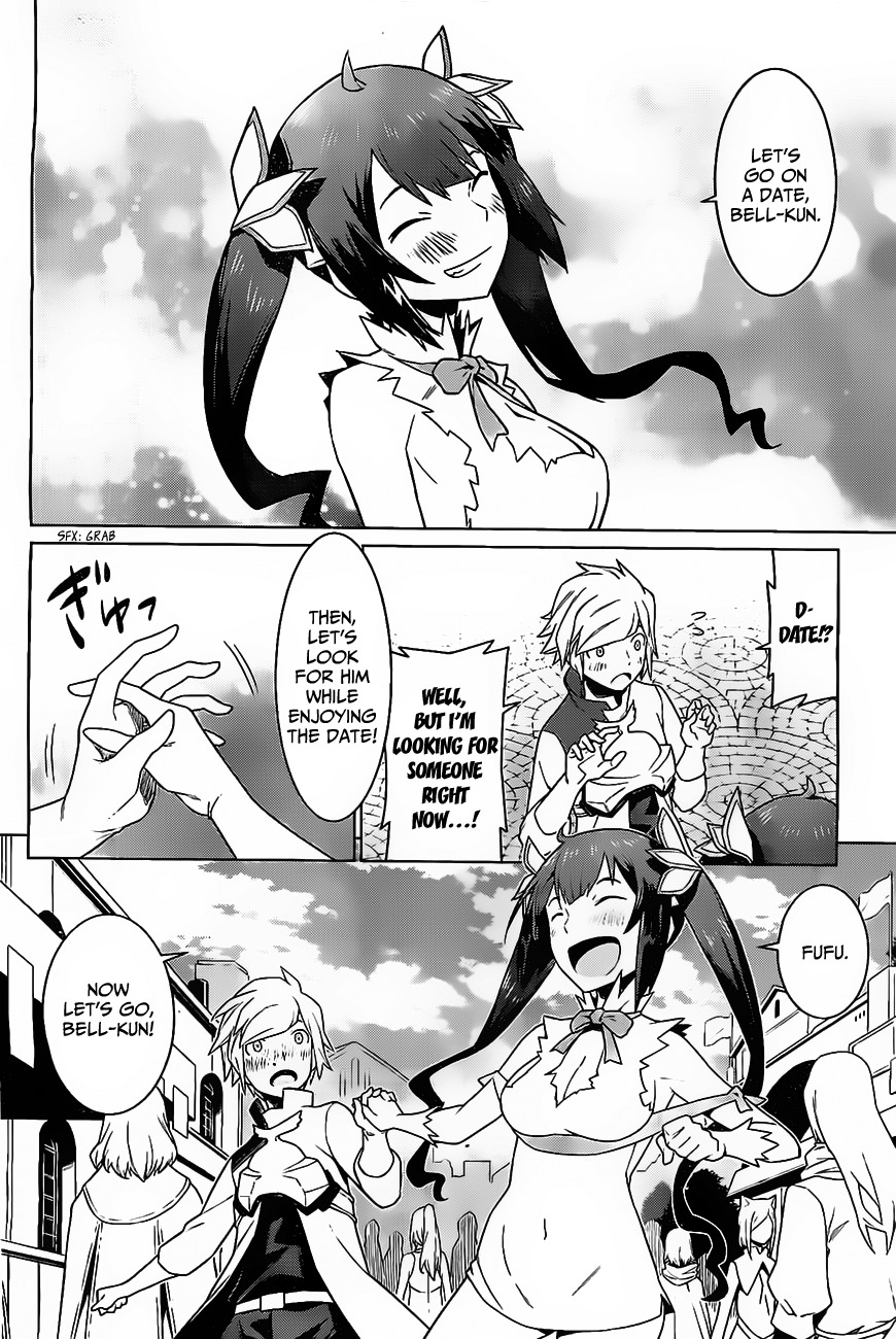 Dungeon ni Deai o Motomeru no wa Machigatte Iru Darou ka Chapter 7 page 16 - Chapter 7: The Festival, a Date and Looking for Someone