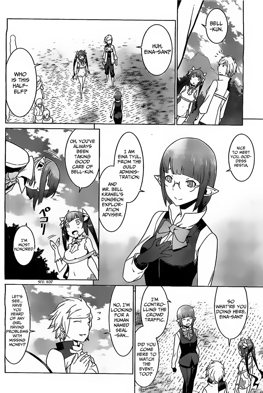 Dungeon ni Deai o Motomeru no wa Machigatte Iru Darou ka Chapter 7 page 20 - Chapter 7: The Festival, a Date and Looking for Someone