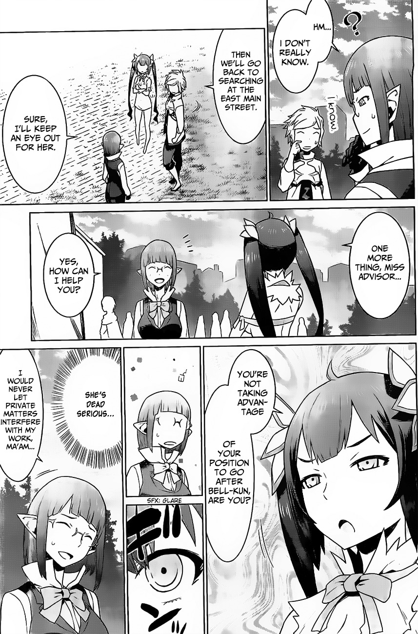 Dungeon ni Deai o Motomeru no wa Machigatte Iru Darou ka Chapter 7 page 21 - Chapter 7: The Festival, a Date and Looking for Someone
